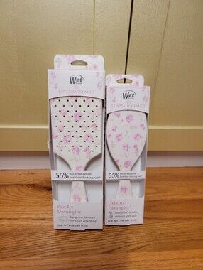 NIB Limited Edition Wet Brush x LoveShackFancy Detangler Set - Sterling Dusk Duo